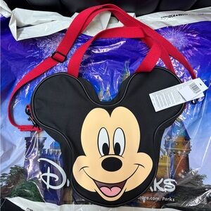 Mickey Mouse Shaped Bag with Red Strap